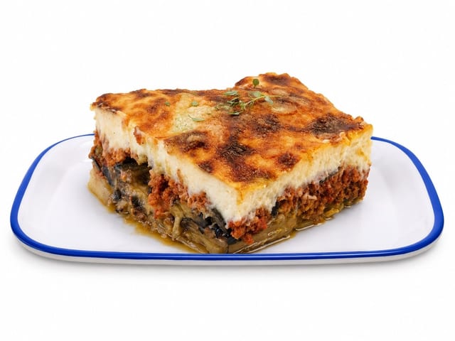 Moussaka Slice.